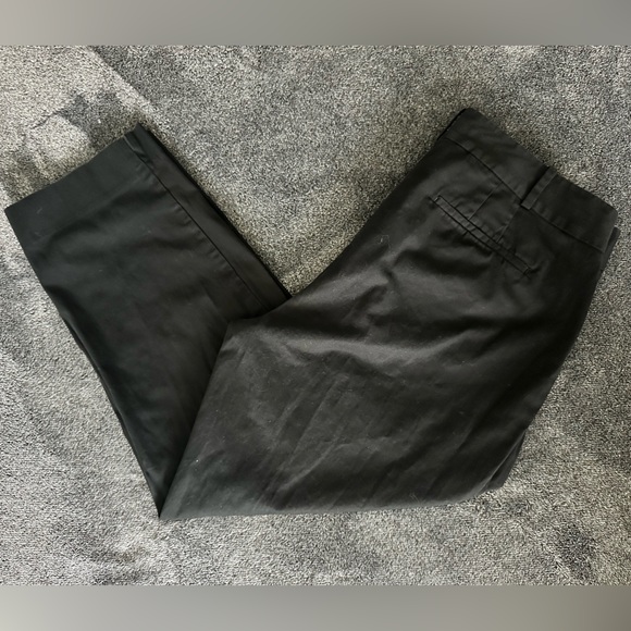 Talbots Pants - TALBOTS Women's The Perfect Crop Curvy Solid Black Casual Pants, Size 12